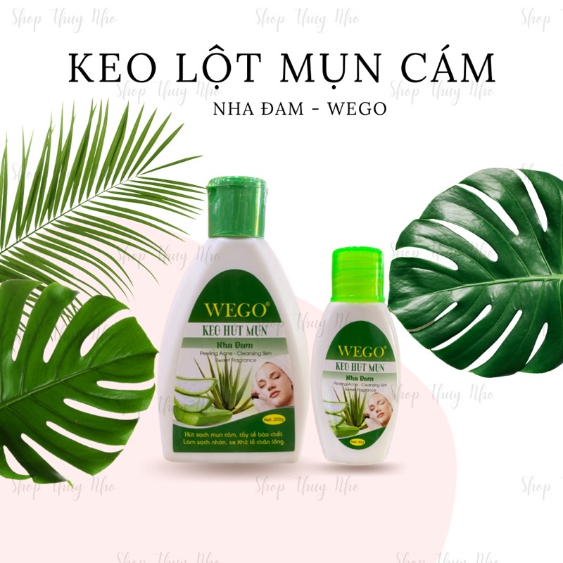 Keo lột mụn cám nha đam Wego 60gram &amp; 200gram sản phẩm hỗ trợ lấy mụn cám hiệu quả