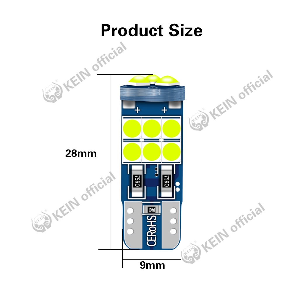 Đèn Led T10 W5W 194 168 501 3030 chất lượng cao cho xe hơi