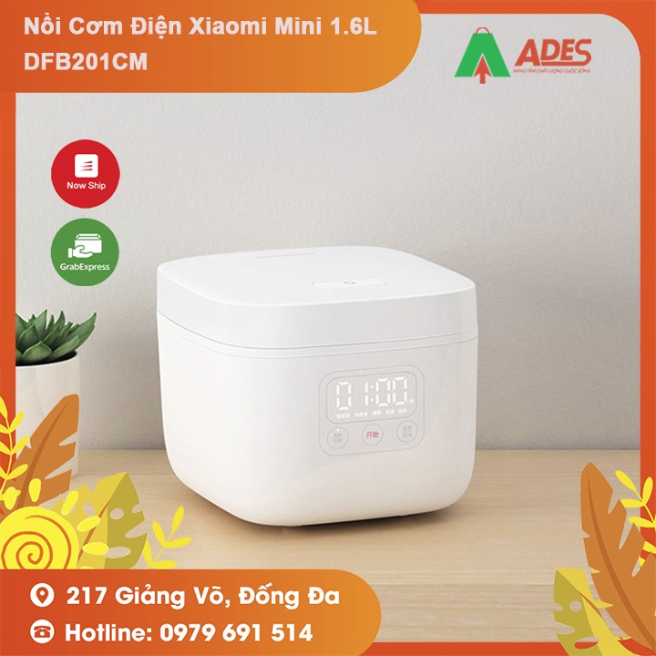 Nồi Cơm Điện Xiaomi Mini 1.6L DFB201CM - Kết nối với điện thoại qua app Mi Home - Bảo hành chính hãng