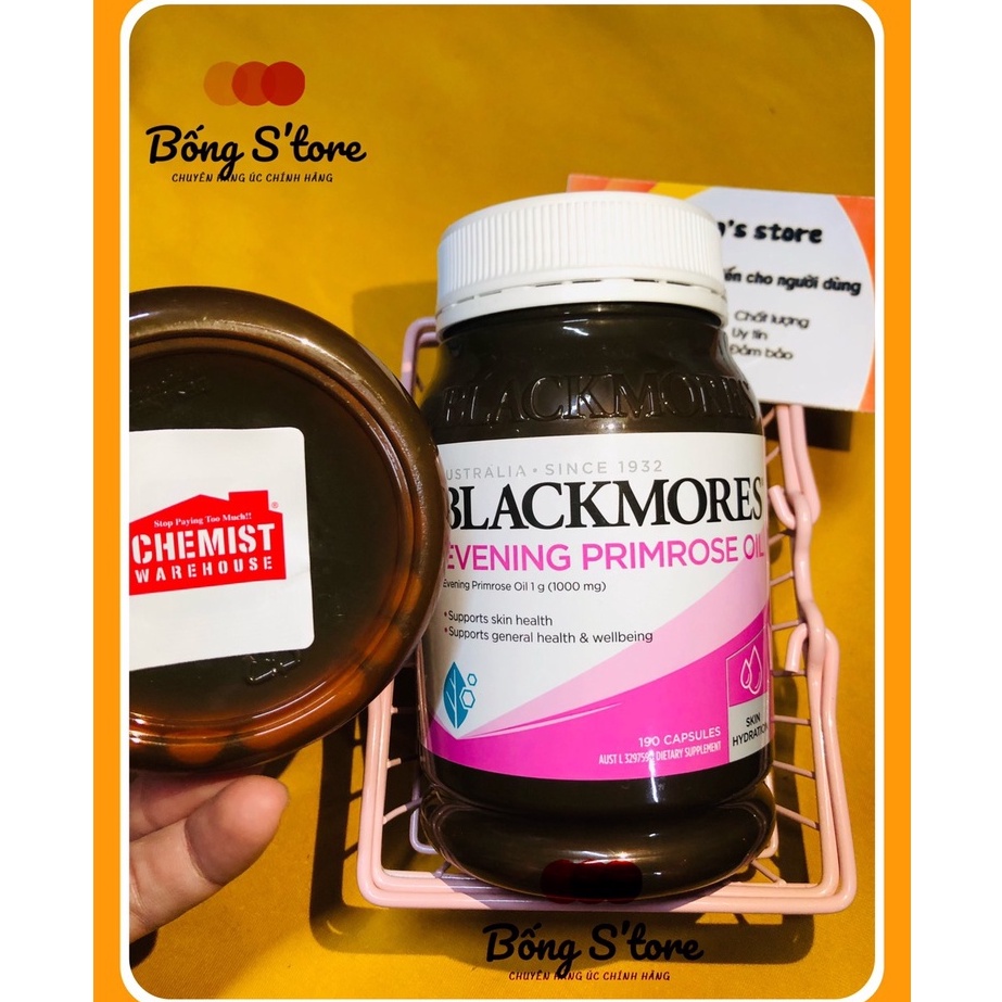 Tinh dầu hoa anh thảo Blackmore evening primrose oil lọ 190 viên