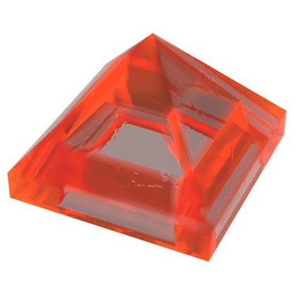LEGO Gạch 1x1x2/3 45° Hình Chóp Màu Cam Chói Trong Suốt ID 6127035 22388