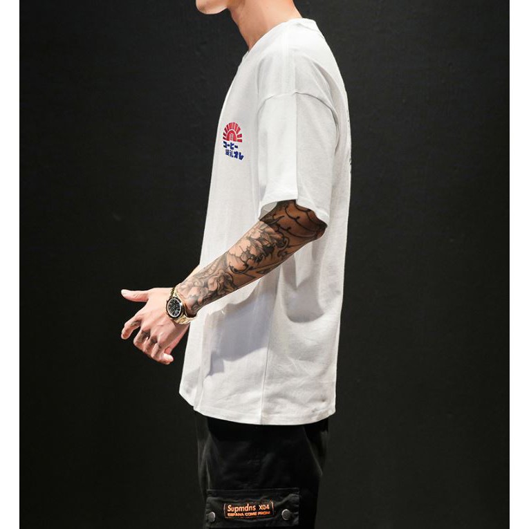 Áo thun tay lỡ Unisex LY NƯỚC CAM phong cách OneSize chuẩn ATL152 | BigBuy360 - bigbuy360.vn