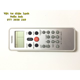 Điều khiển Điều hòa TOSHIBA WC-L03SE (XÁM-KHÔNG NẮP)