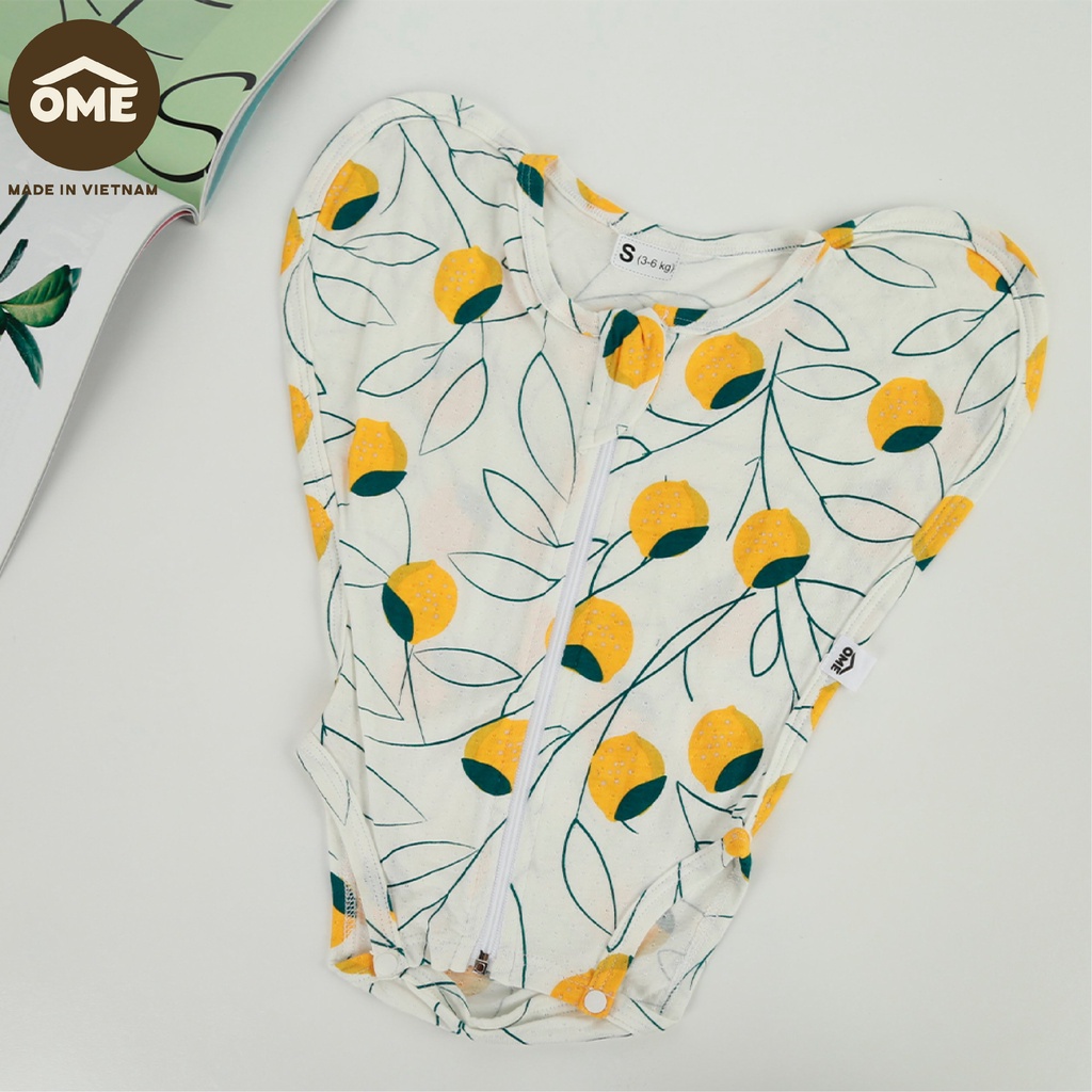 Nhộng chũn, ủ kén hở chân cho bé OME chính hãng Hàn Quốc - Kén ngủ cao cấp sử dụng chất liệu vải co giãn nuoiconkieuhan