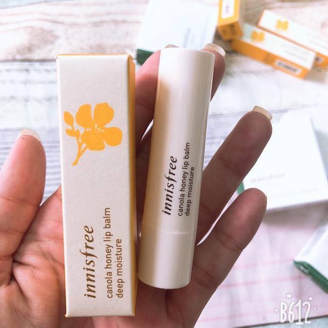 Son siêu dưỡng môi Canola Honey Lip Balm Deep Moisture Innisfree