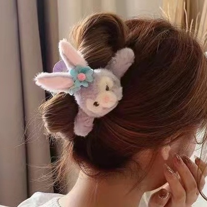 Kẹp Càng Cua 𝑭𝑹𝑬𝑬𝑺𝑯𝑰𝑷  Kẹp tóc thỏ Stella Lou và gấu Shellie May hàn quốc chất liệu lông xinh xắn T2