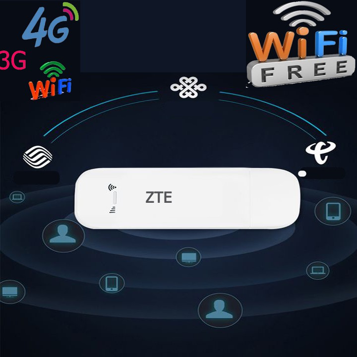 Phát Wifi 4G Thần Tốc - Usb MF70 ZTE Dùng Sim Đa Mạng