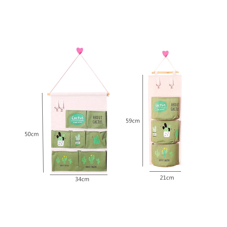 Túi treo tường thiết kế 3/7 ngăn đựng vật dụng độc đáo tiện dụng
