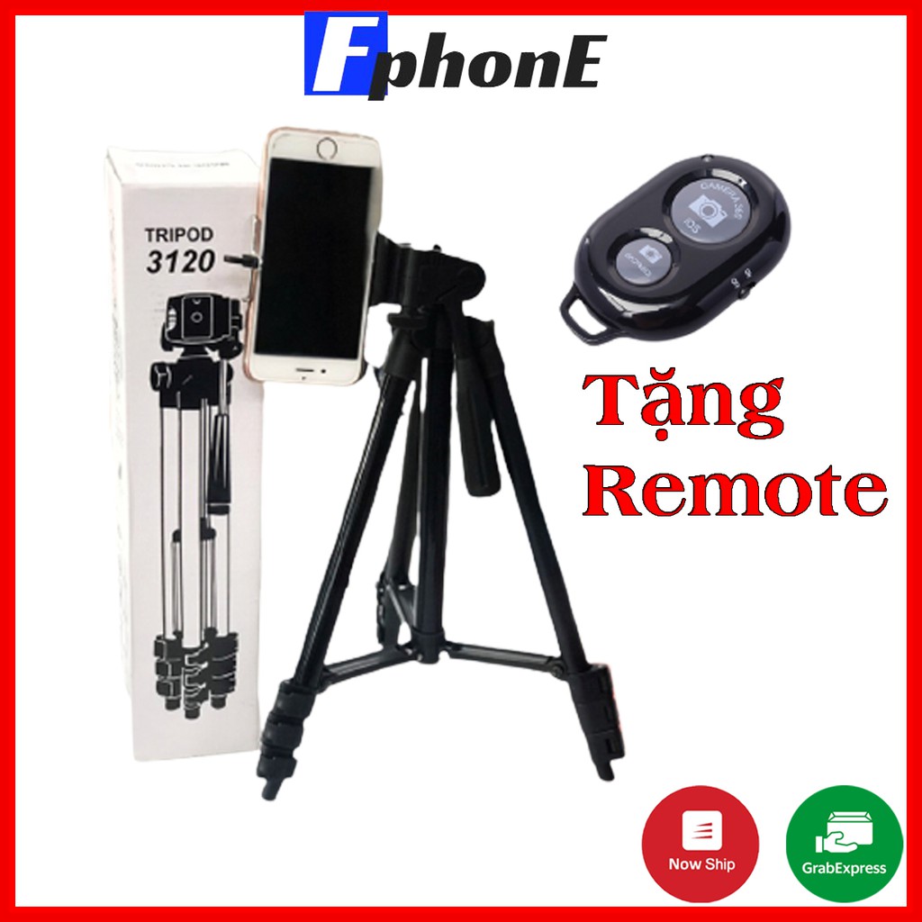 GIÁ ĐỠ 3 CHÂN MÁY MÁY ẢNH, ĐIỆN THOẠI TRIPOD 3120 - REMOTE ĐIỀU KHIỂN | BigBuy360 - bigbuy360.vn