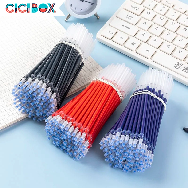 Ruột bút bi nước 3 màu xanh đỏ đen ngòi bút bi nước Thay Thế Bút Chữ A Tiện Dụng CICIBOX