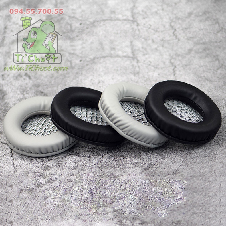 [1 Cặp-Ảnh Thật] Đệm Mút Da Bọc Tai Nghe Tròn 10cm/ 100mm Headphones Game Trùm Đầu