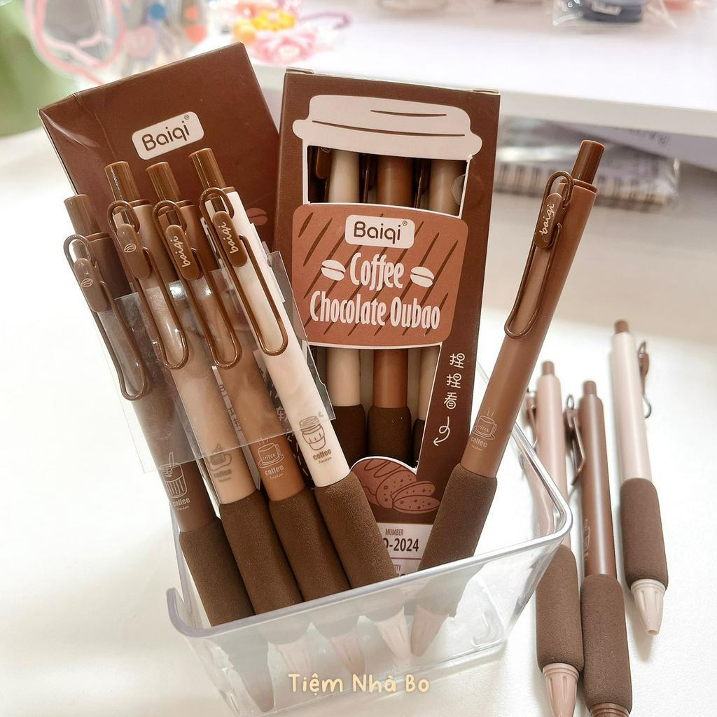 Bút bi mực đen Coffee ngòi 0.5mm