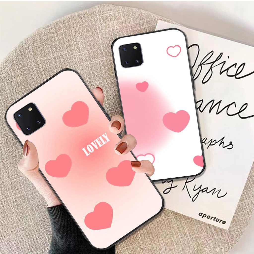 ốp lưng điện thoại Samsung note 10 lite trái tim sắc màu