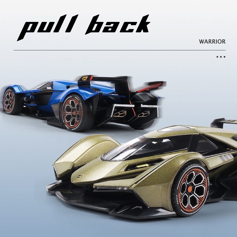 Mô Hình Xe Hơi Lamborghini V12 GT Bằng Hợp Kim Tỉ Lệ 1: 22 Có Đèn Và Nhạc Cho Bé Trai
