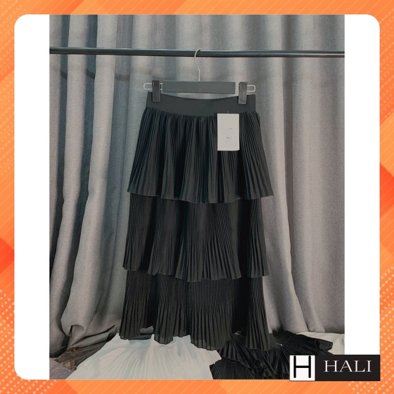 Chân váy 3 tầng xếp li-Chân váy tầng dài Cạp Chun Cao Cấp[ Video Shop Tự Quay] | BigBuy360 - bigbuy360.vn