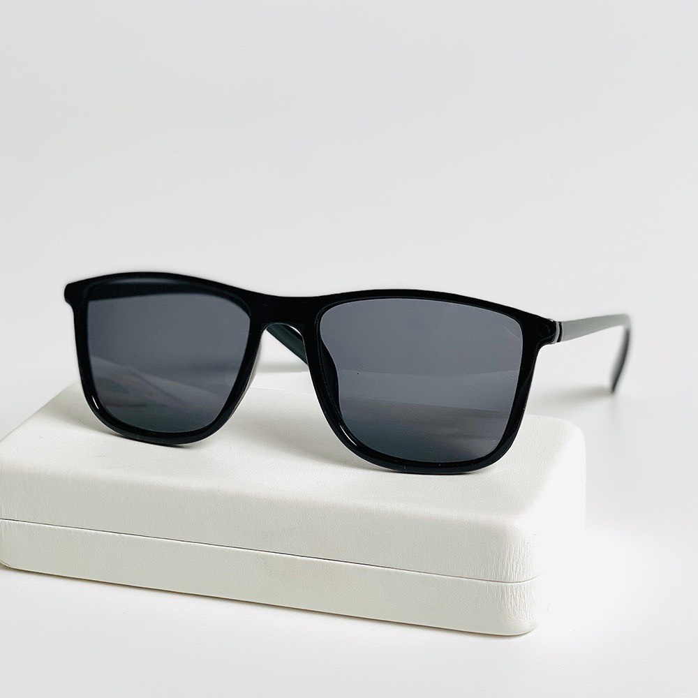 Kính form vuông trong suốt Tây nhiều màu kính mát phong cách Ulzzang