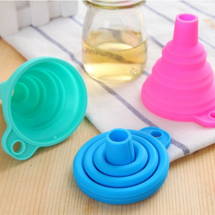 Phễu gấp gọn sillicon dùng để rót rượu, rót dầu, chất lỏng, chịu nhiệt tốt DANA