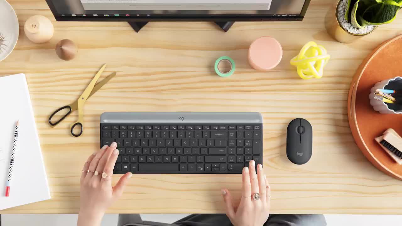 Bàn phím không dây Bluetooth Logitech K580 - Kết nối đa thiết bị, mảnh gọn, PC/ iPad | BigBuy360 - bigbuy360.vn