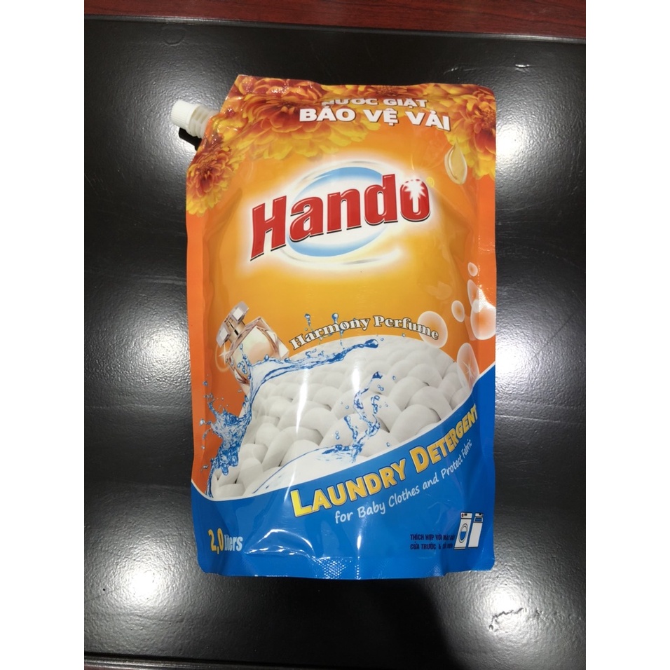 Túi nước giặt BẢO VỆ VẢI Hando hương Harmony 2L tiệu dụng