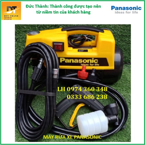 Máy rửa xe Panasonic 2600W mini cho gia đình Dây 30 mét Máy xịt rửa điều hòa Bảo Hành 12 tháng