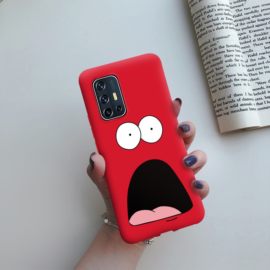 Ốp điện thoại silicon màu trơn in hình ngộ nghĩnh đa dạng cho Vivo V19 Neo