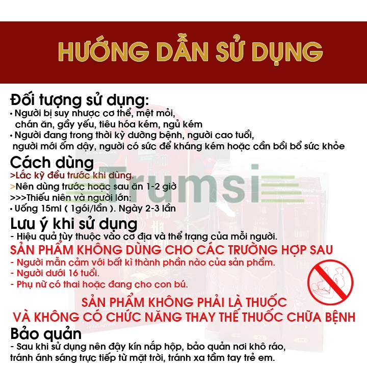 Sâm Nước Đông Trùng Hạ Thảo Vạn Tam Bồi Bổ Sức Khỏe Tăng Sức Đề Kháng Giúp Ăn Ngủ Ngon Giảm Mệt Mỏi Và Suy Nhược Cơ Thể