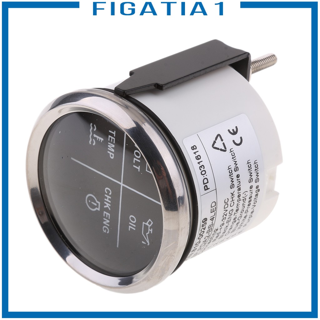 Đồng Hồ Báo Động Figatia1 52mm Volt / Dầu Tem / Tem / Check 800-00256