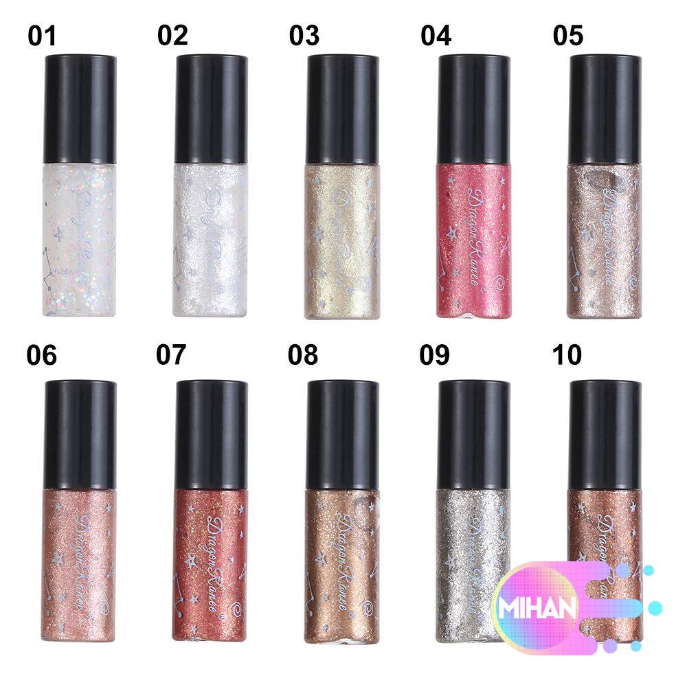 [Hàng mới về] Phấn mắt dạng lỏng màu đơn sắc lấp lánh chống nước lâu trôi MIHAN1