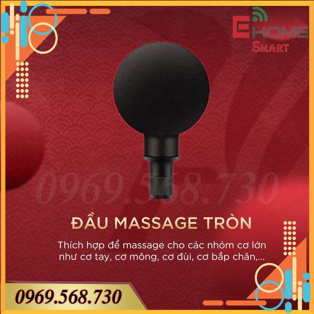 Máy Massage Cầm Tay 8 Đầu 99 Cấp Độ Màn Led Cao Cấp, massage  toàn thân chân, lưng, bụng, cổ vai
