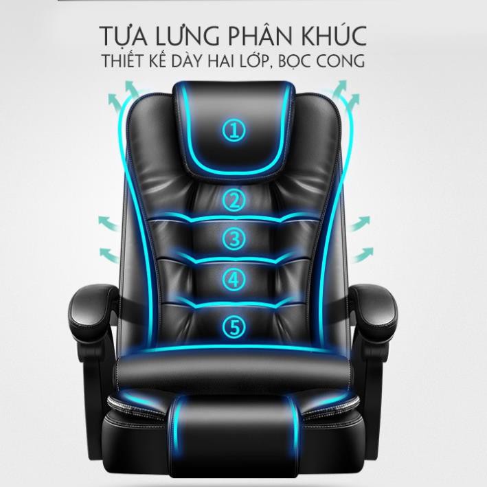 Ghế văn phòng Ghế văn phòng massage lưng Ghế xoay văn phòng Ghế giám đốc Điều chỉnh ngả, nâng hạ chiều cao  TSA-148