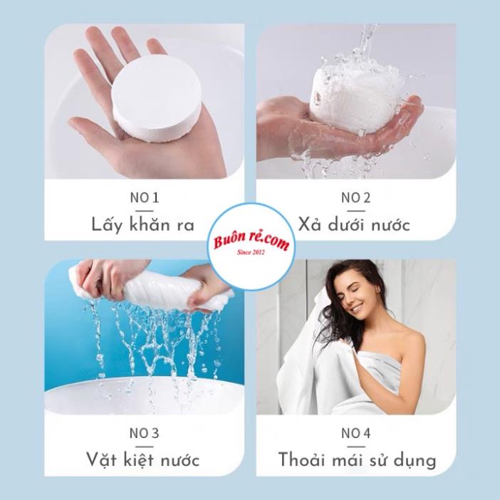 Khăn tắm viên nén du lịch (70x140cm) dùng một lần, Khăn tắm cotton tiện lợi -Br 01596