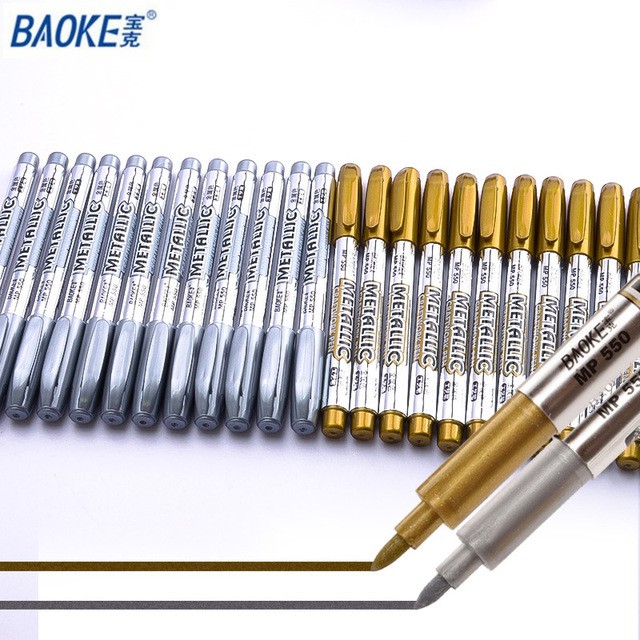 BÚT NHŨ METALLIC CRAFTWORK PEN 1.5MM BAOKE MP550 SLIVER / GOLD