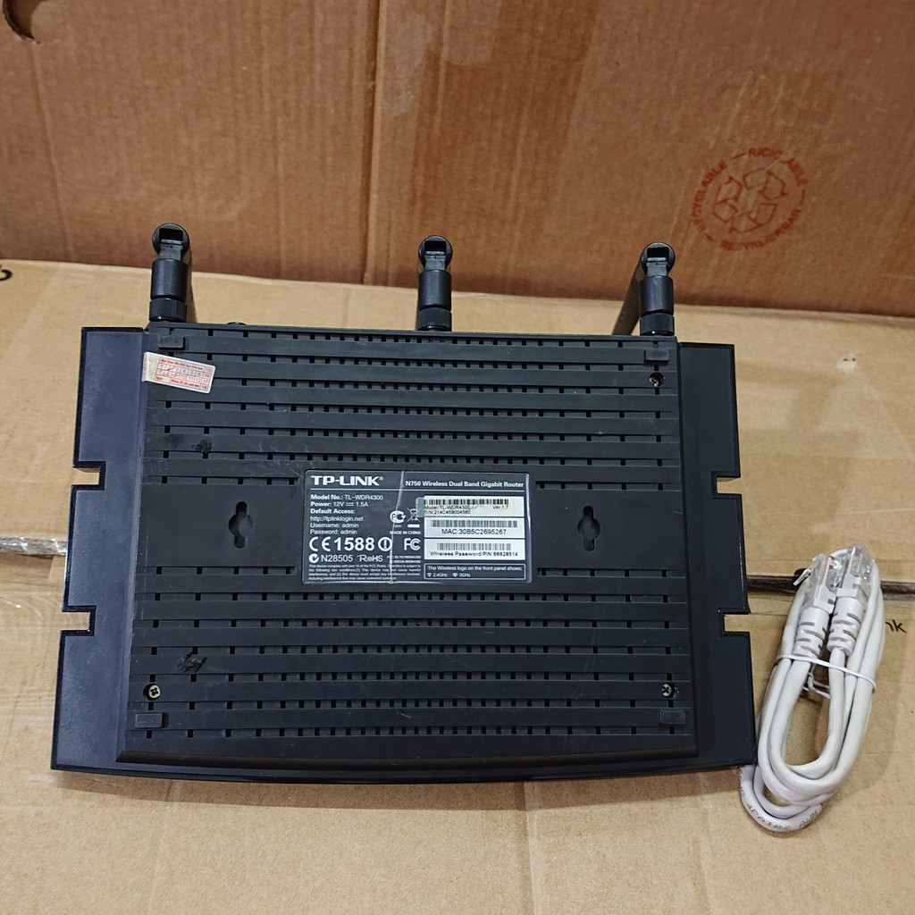 Bộ phát wifi Tplink TL-WDR4300 dual band 750Mbps gigabit đẹp