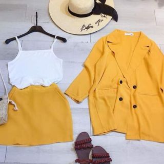 Set vest giả váy