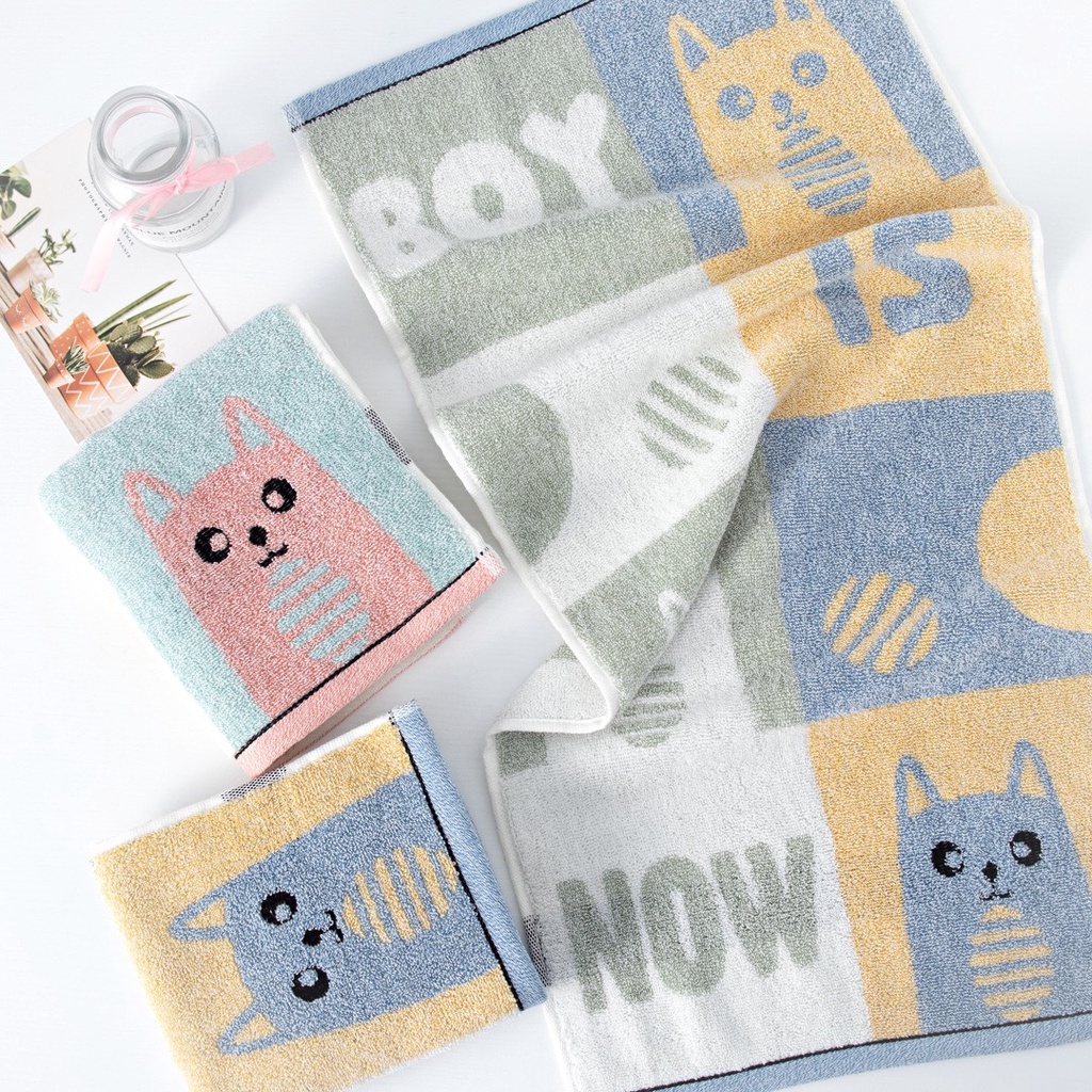 Khăn lau mặt 80% cotton 20% sợi tre 30*60
