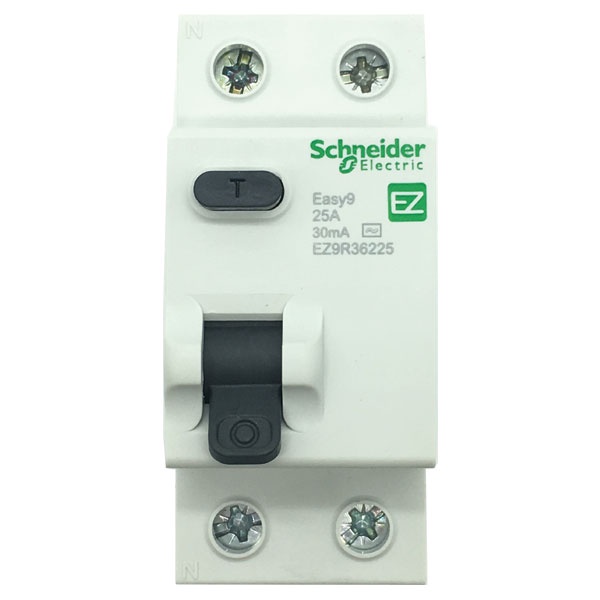 Cầu dao tự động chống rò Schneider EZ9R36225 Easy9 RCCB, 2P, 25A, 30mA, 240VAC