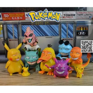 1072 Mô hình Pokemon tấu hài Chuột Điện Pikachu Khủng long Lửa Charmander Ếch kỳ diệu Bullbasaur Rùa nước Squirtle Vịt k