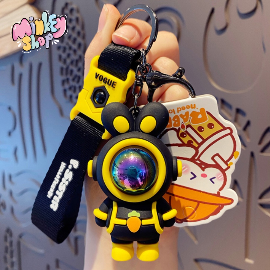 Móc Khóa Đẹp Hình Thỏ Phi Hành Gia Dễ Thương phụ kiện Túi Xách -Minkey