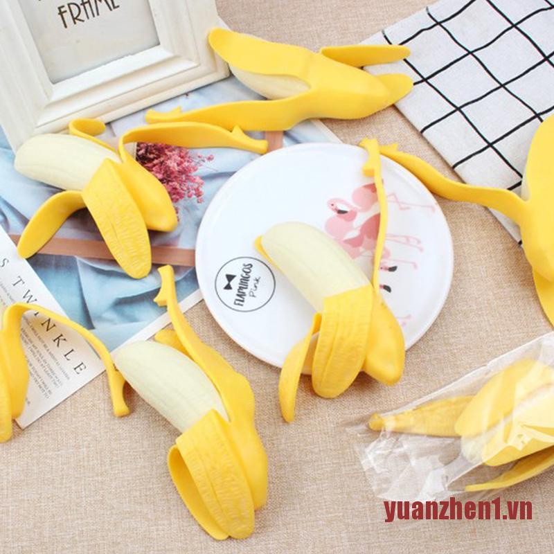 Đồ Chơi Nắn Bóp Đàn Hồi Giảm Stress Hình Quả Chuối