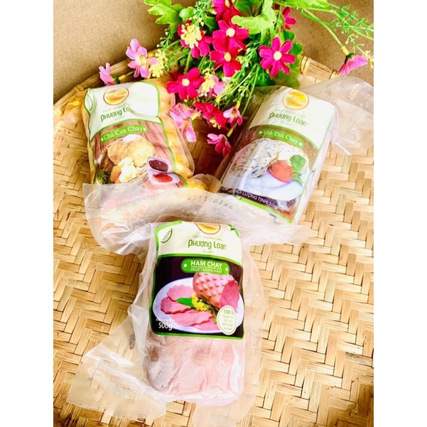 ☘COMBO ( 500g CHẢ CUA - 500g GIÒ THỦ - 500g HAM GÀ) CHAY PHƯƠNG LOAN