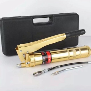 Bơm mỡ 900cc 2 ty, vỏ kim loại, hộp nhựa xịn bơm mỡ sâu mỡ nhồi