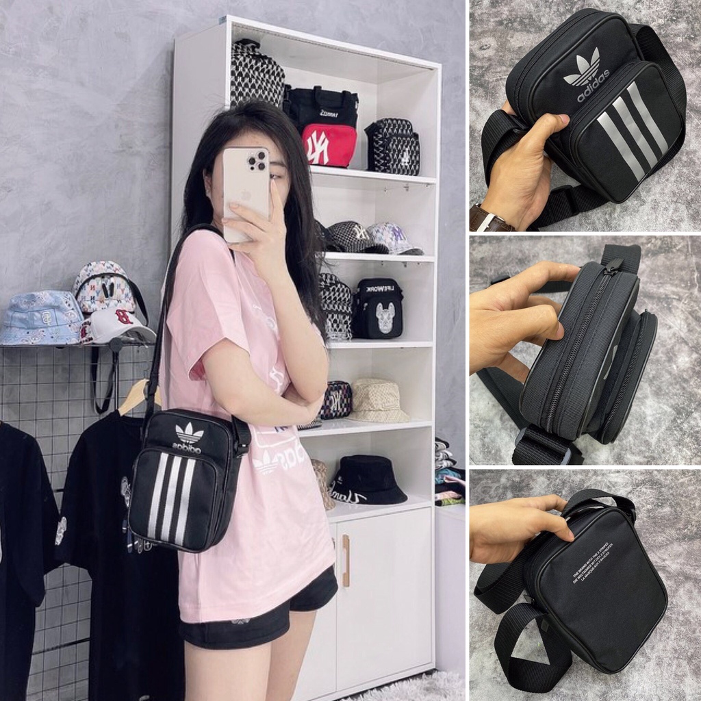 ⚡️ Túi Đeo Chéo Minibag Adidas Lock Up Mini Bag - Black HÀNG XUẤT DƯ FULL TEM TAG