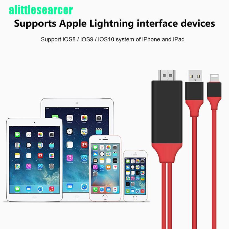 Cáp Chuyển Đổi 8 Pin Lightning Sang Hdmi Tv Av 2m Cho Iphone 7 7 + 6 6s 5 5s Ipad