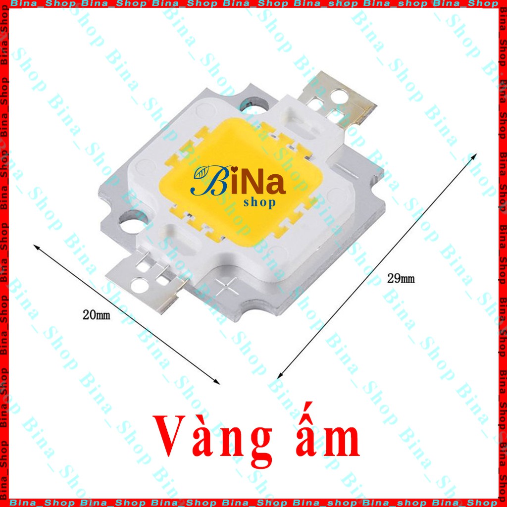 Chip Led 5W DC 12V màu trắng ấm/vàng ấm 3000k-3500k/6000-6500k