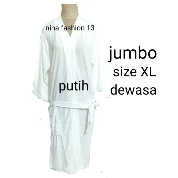 Khăn tắm kiểu Kimono màu trắng cho người lớn