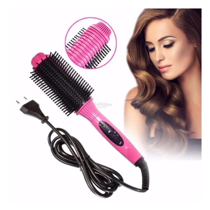 Lược Điện Chải Tóc Nova 8810 Tạo Kiểu Tóc Uốn Cúp Cụp Xoay Tròn Chuyên Nghiệp Dành Cho Phụ Nữ
