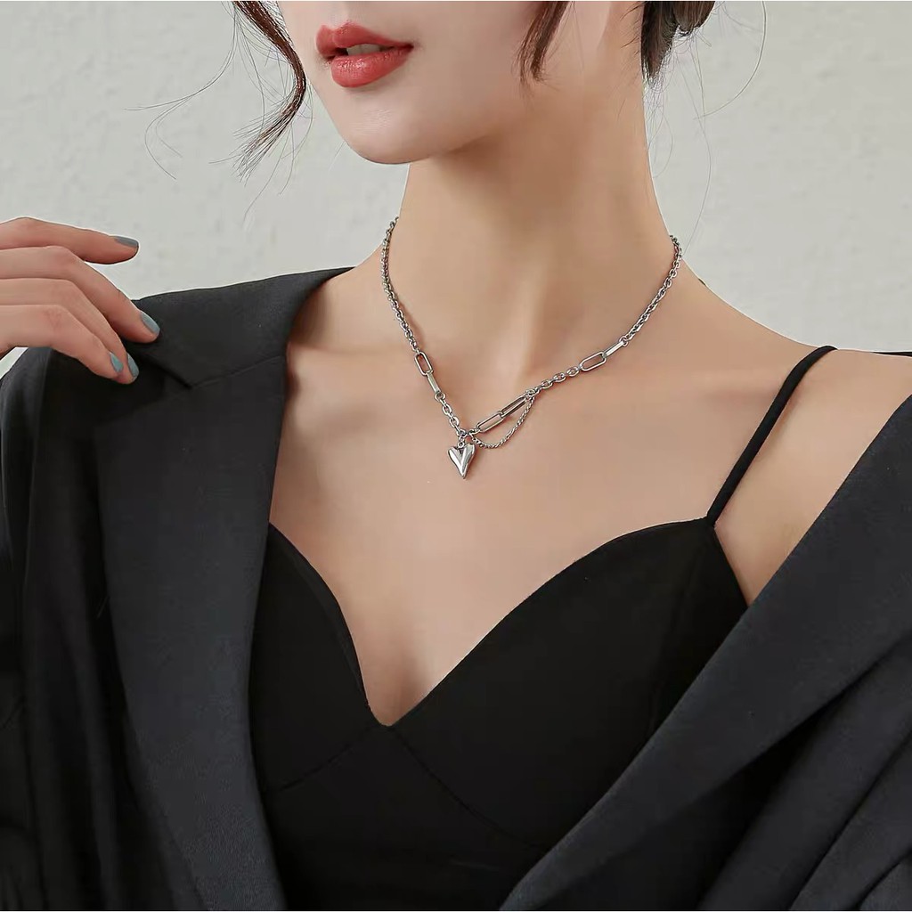 Dây chuyền thép titan mạ vàng 18k phong cách hiphop thời trang