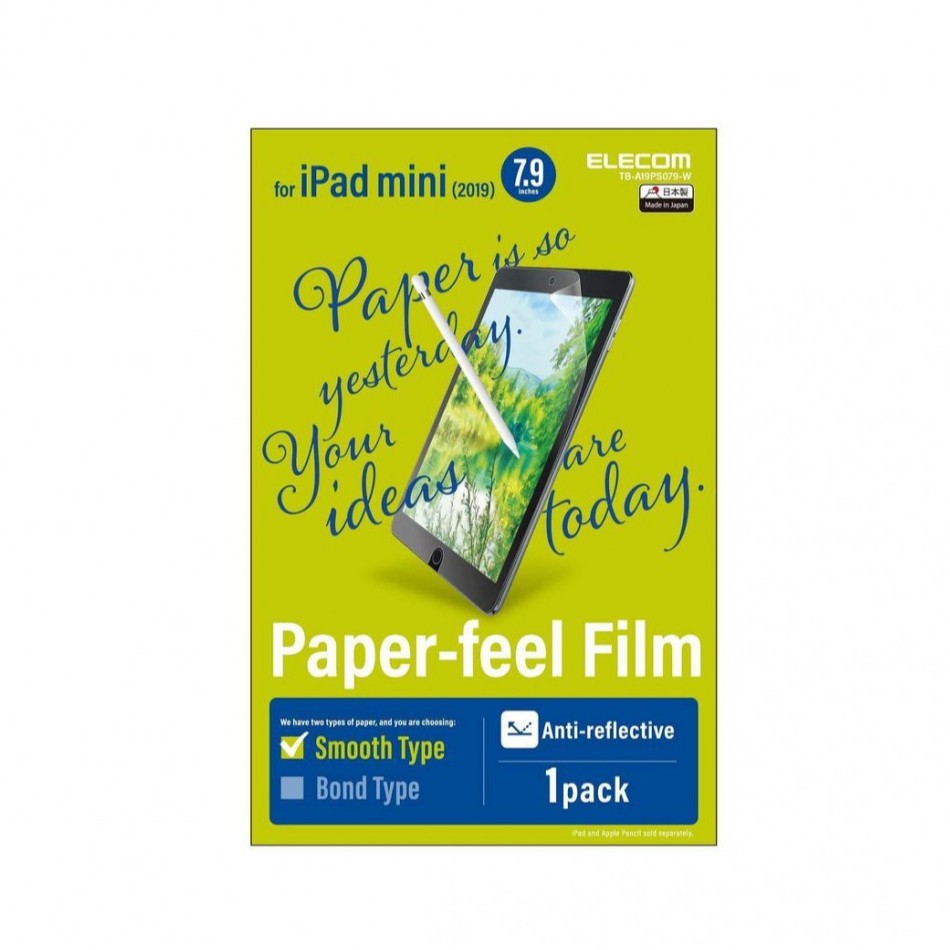 Miếng Dán Màn Hình Ipad TRƠN Elecom Paper- Feel 7.9- 9.7- 10.5- 11- 12.9 inch