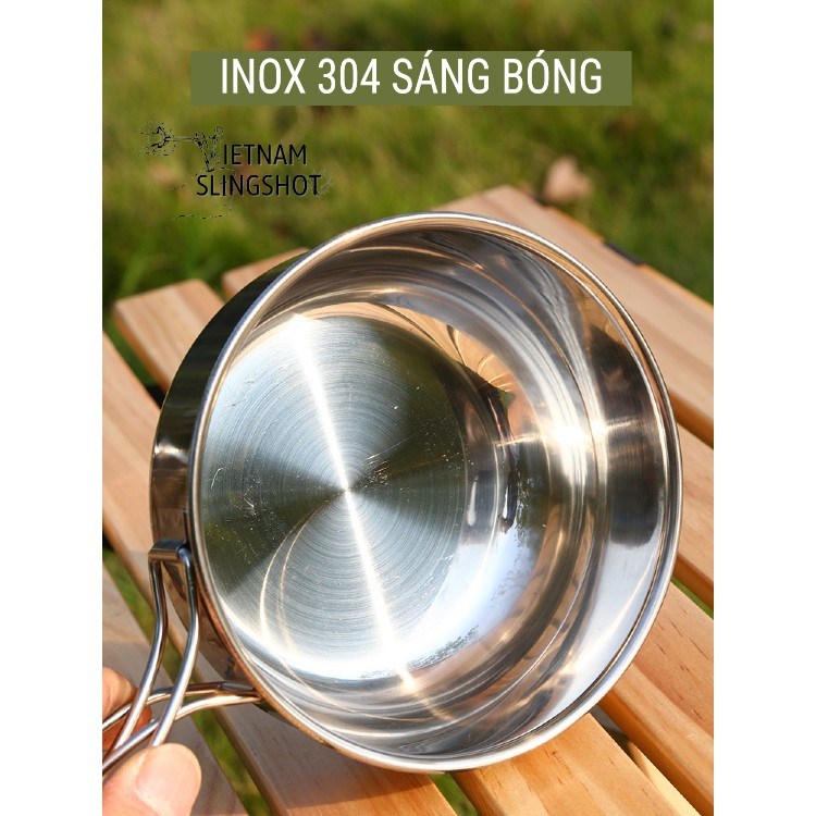 Bộ nồi chảo cốc hiệu CAMEL 8 món, du lịch cắm trại gọn nhẹ xuất nhật [DCP2]