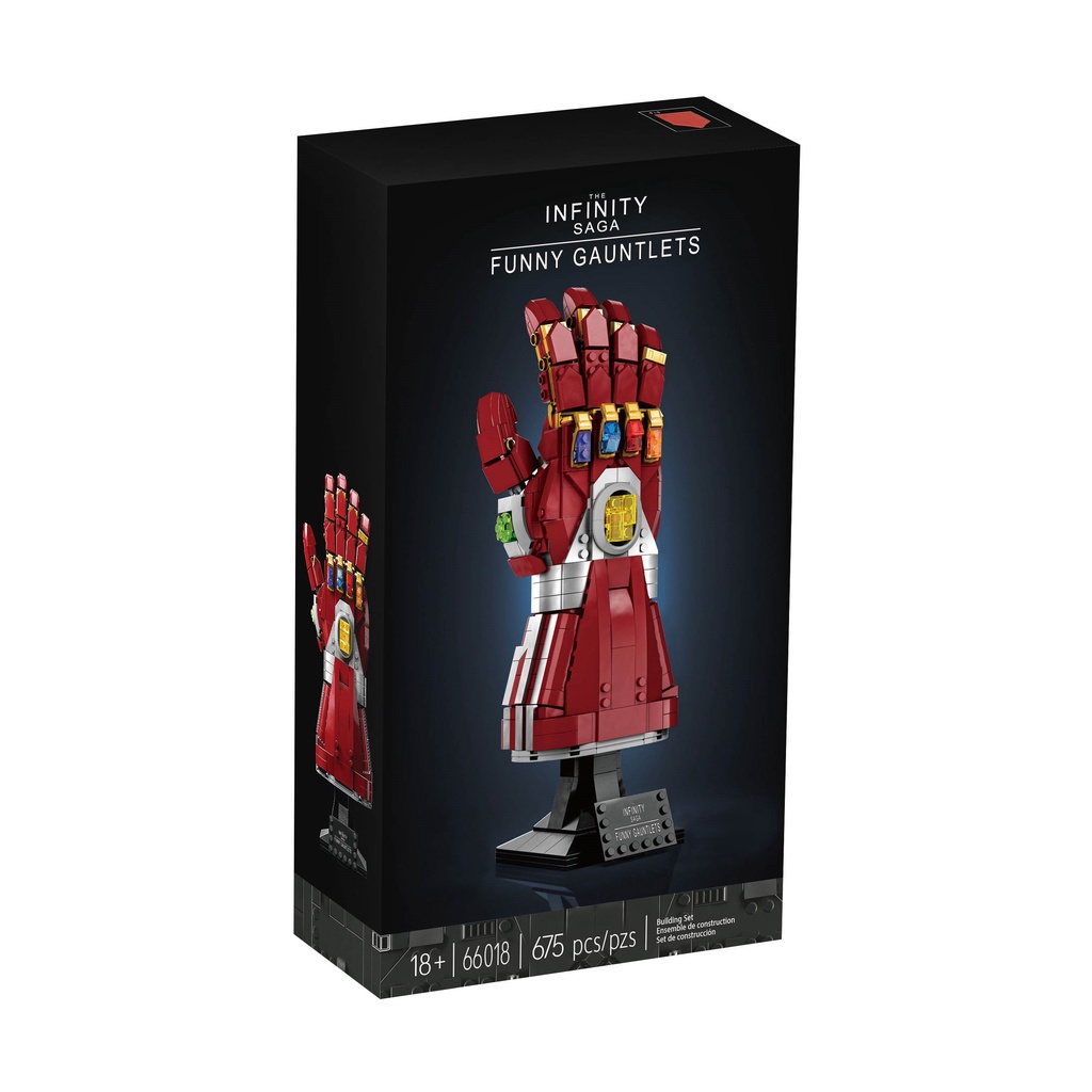 Lắp ráp mô hình marvel Super Heroes nano gauntlet 66018 găng tay vô cực đỏ